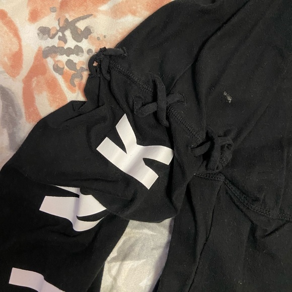 Victoria’s Secret PINK Black Lace Sleeves Top - Picture 6 of 16